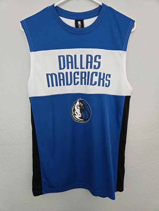 NBA Other - NBA Dallas Mavericks Sleeveless Jersey - Blue, White & Black, Mens Small